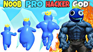 NOOB vs PRO vs HACKER vs GOD in Blue Monster Run