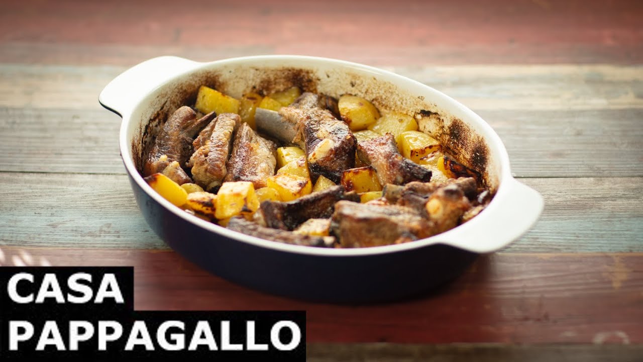 Costine di maiale al limone con patate e origano S3 - P60