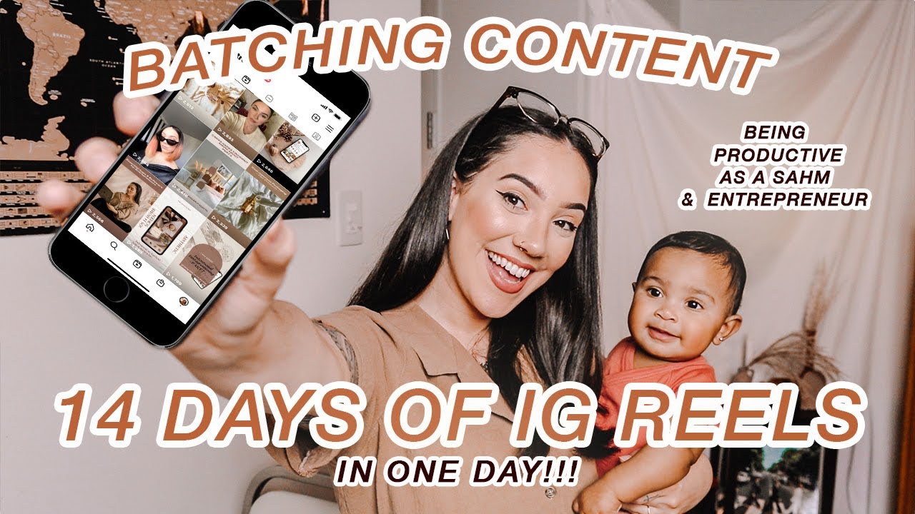 HOW TO CREATE CONSISTENT CONTENT ON INSTAGRAM | BATCH INSTAGRAM REELS ...