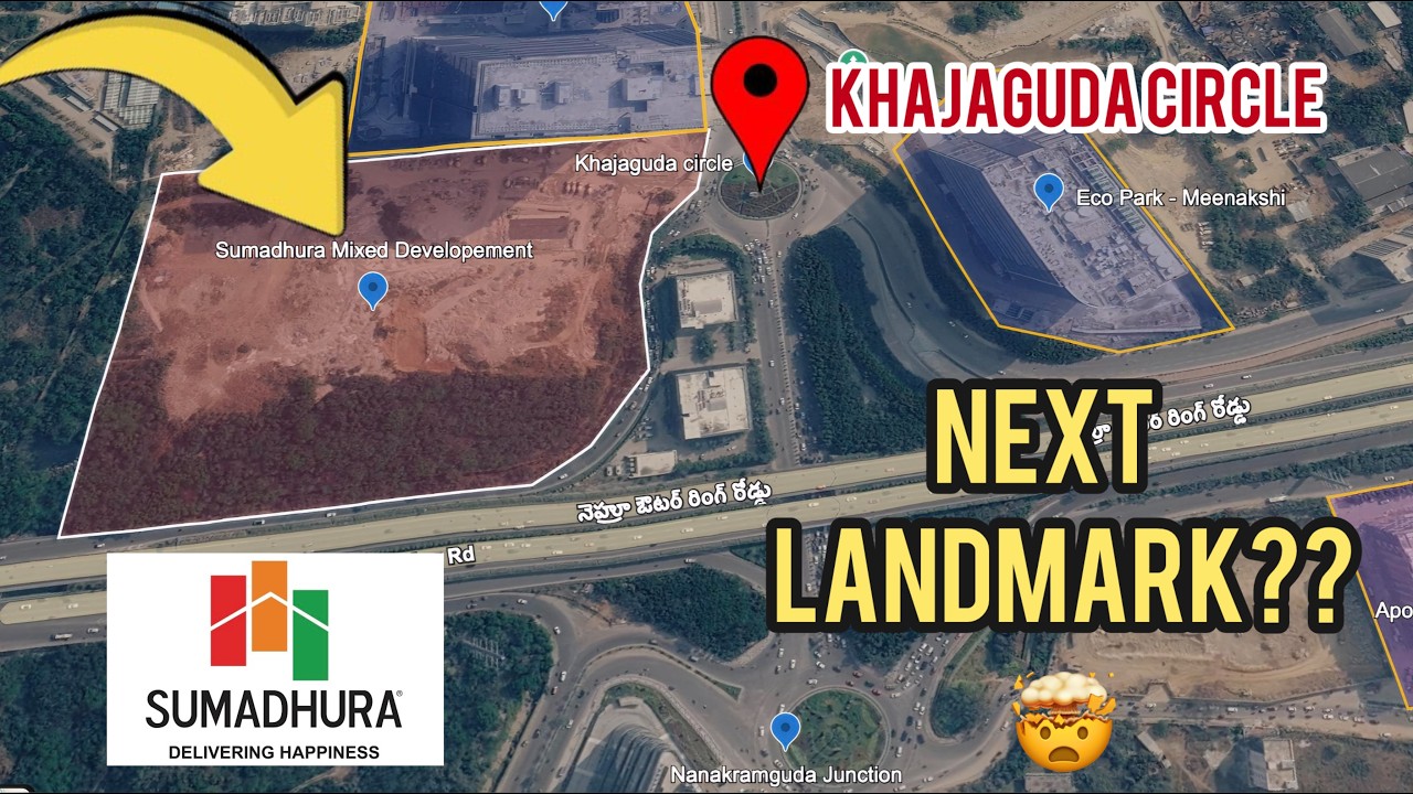 Breaking: Huge Residential + Commercial Mega 15-Acre Project Coming Near Khajaguda Circle ?