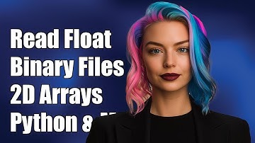 How to Read Float Binary Files into 2D Arrays in Python and MATLAB