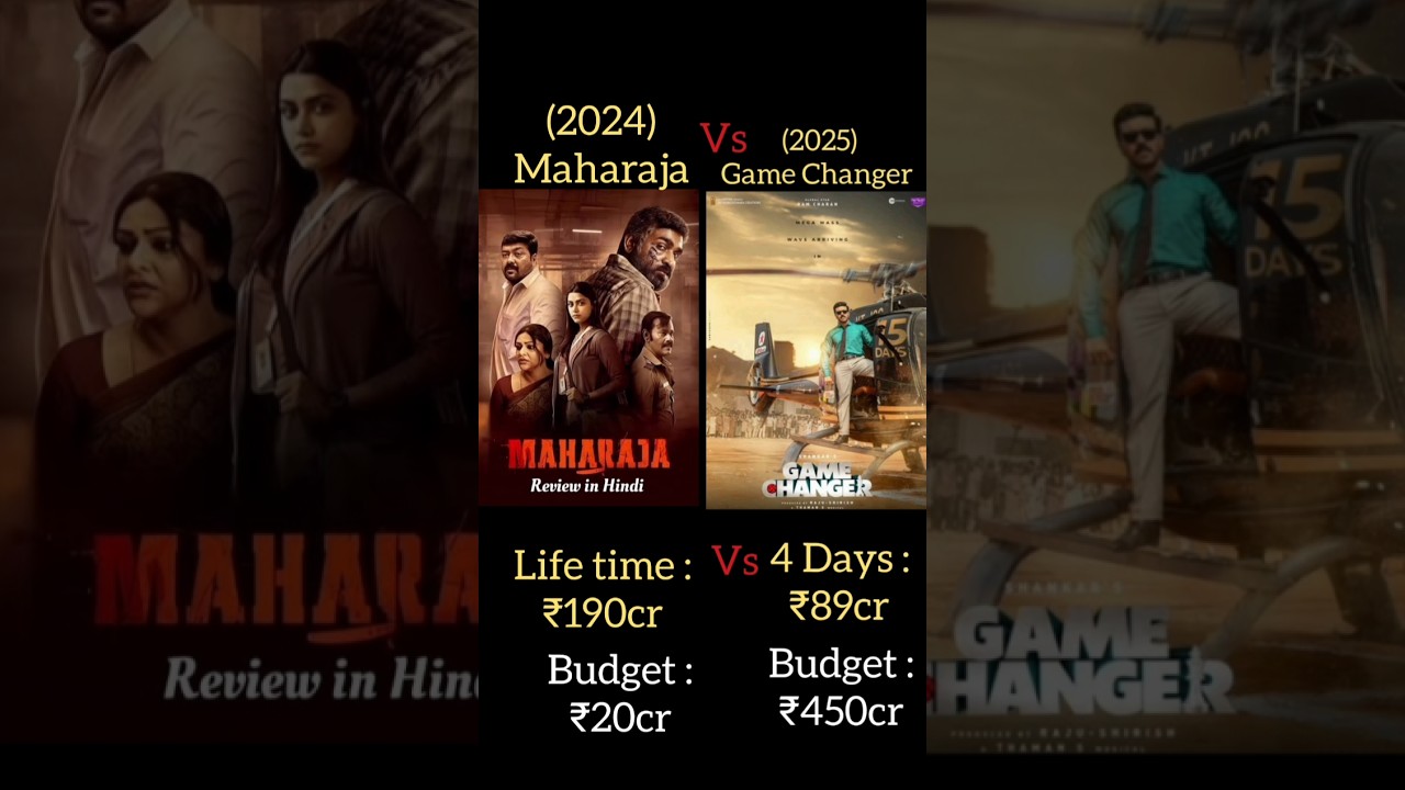 Game Changer Vs Maharaja Box office collection 