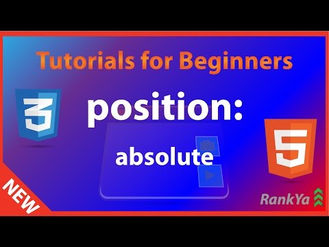 HTML5 and CSS3 Tutorials for Beginners - CSS Position Absolute