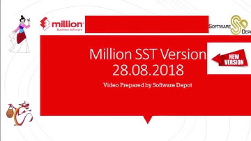Million SST (Sales & Services Tax) Features