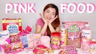 I ONLY ATE PINK FOOD FOR 24 HOURS CHALLENGE