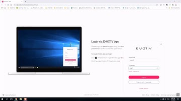 How to locate Emotiv App and login - Windows