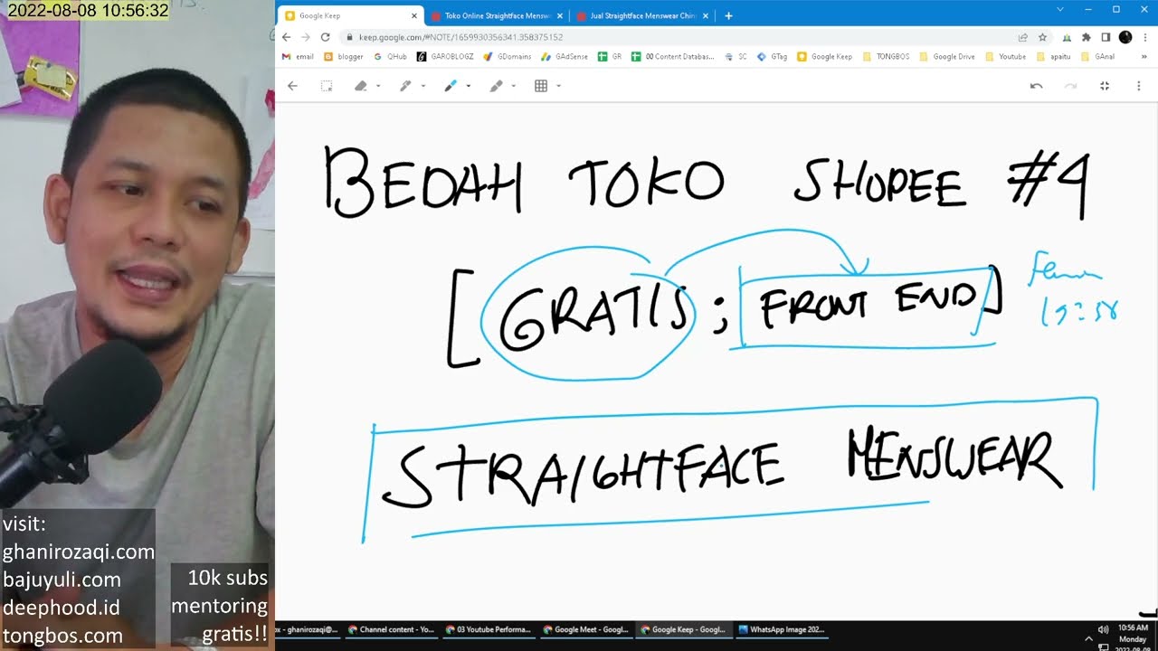 [GRATIS] Bedah Toko Shopee #4: Straightface Menswear