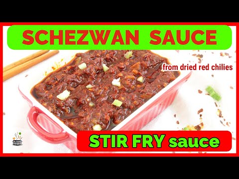 Homemade Schezwan Sauce | Chili Sauce Recipe with Celery | How to make Hot Chili Garlic Sauce