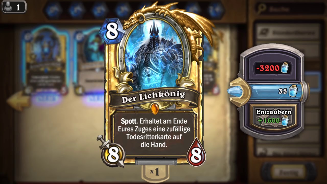 The Lich King Golden  Hearthstone