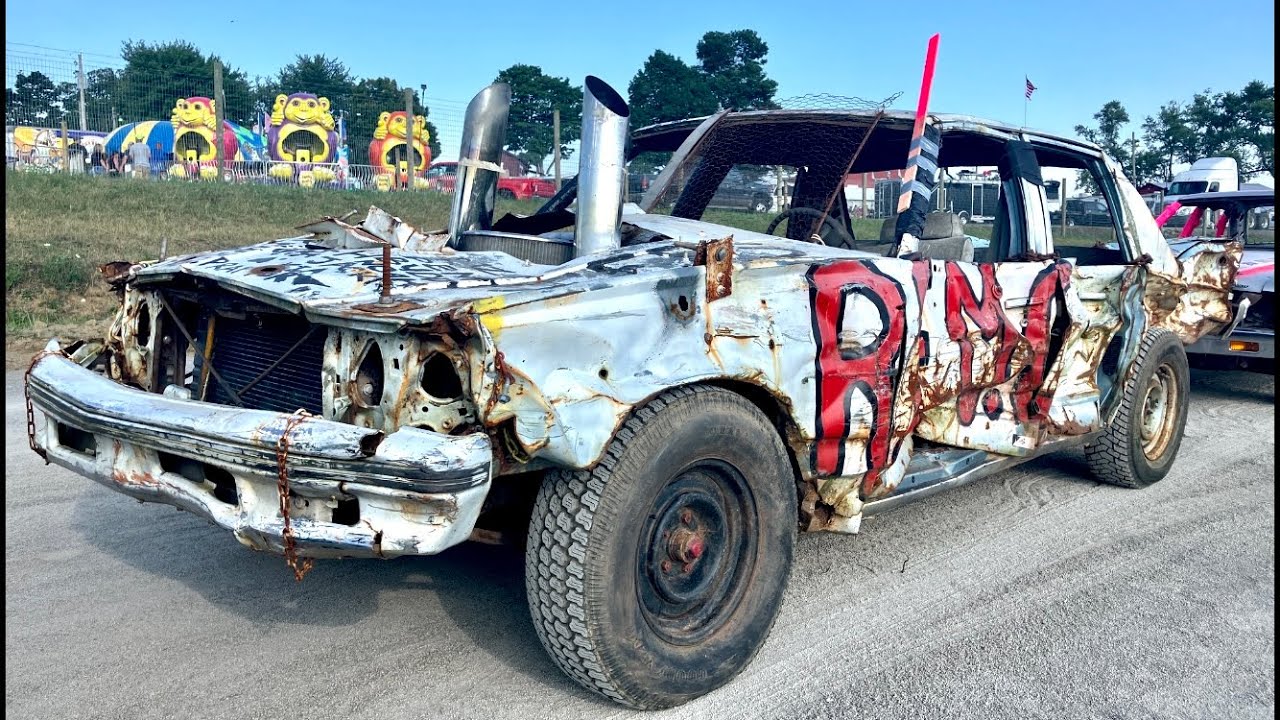Pit Walk at The Great Dayton Fair Demolition Derby August 15th, 2025 Dayton Pennsylvania Demo Derby