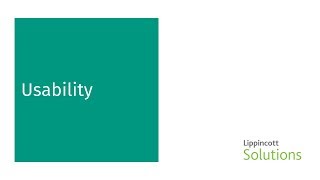 Lippincott Solutions + Usability, Magnet 2017