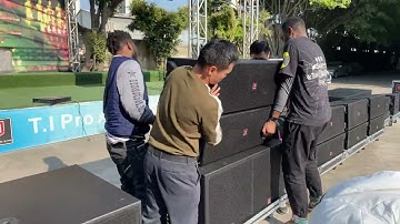 2way double 12 inch line array speaker sound system T.I Pro Audio la2122