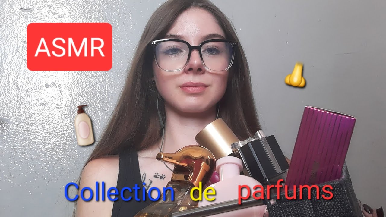 🔵 ASMR | Je vous montre ma collection de parfums 🧴👝