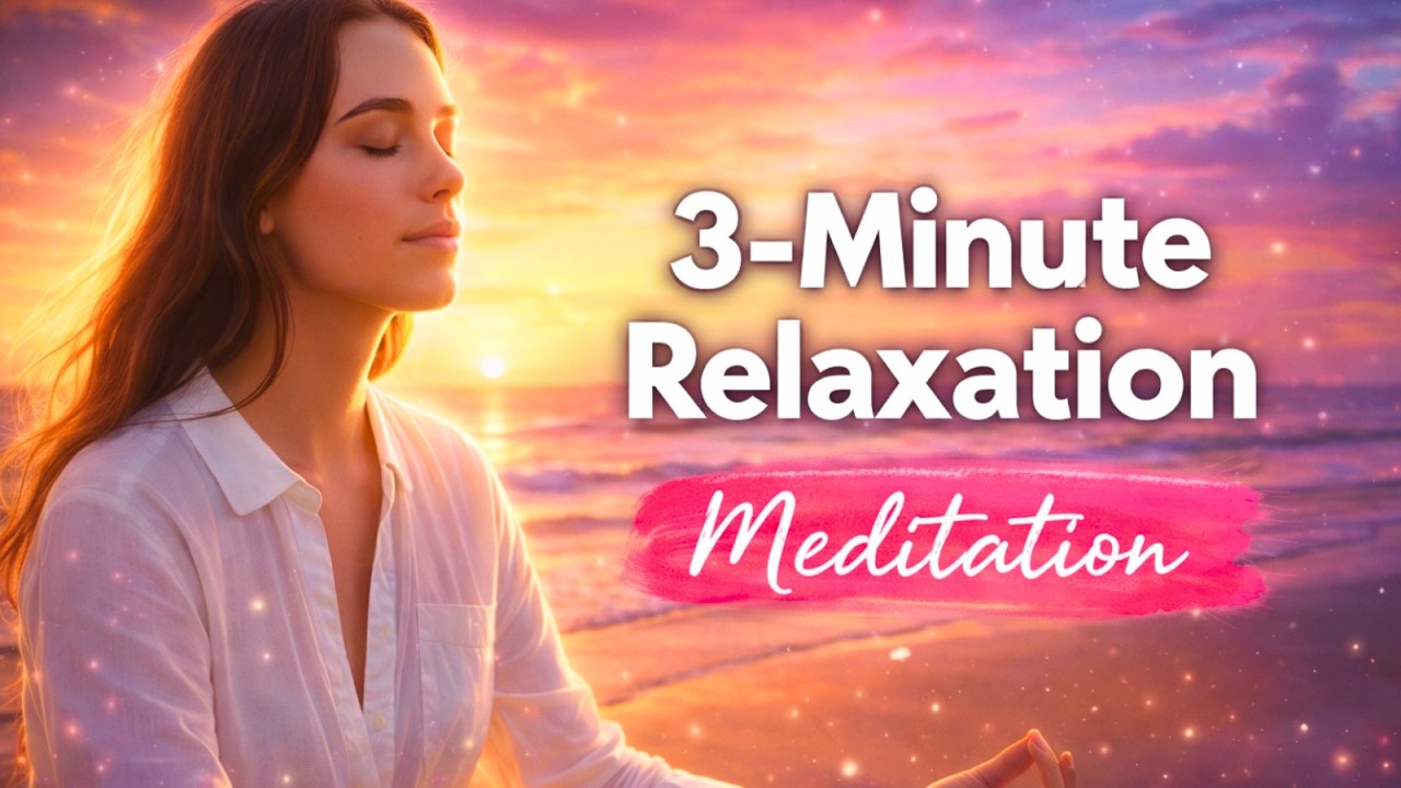 3 Minute Meditation for Stress Relief 🌿 Quick Relaxation & Mindfulness ...