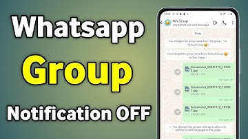 Whatsapp Group Notification Off | Group Notification Kaise Band Kare | Group Notification Off