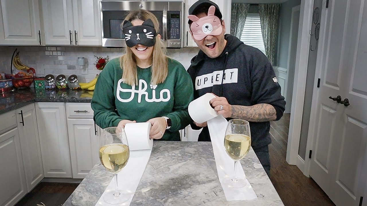 TOILET PAPER WINE CHALLENGE! *Blindfolded* YouTube