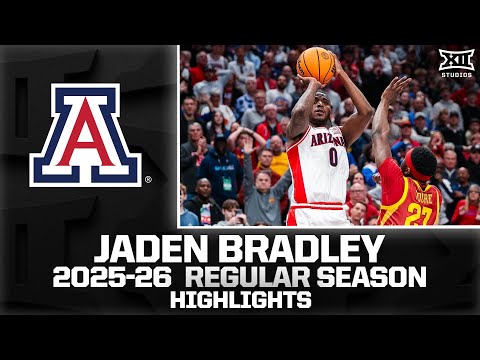Arizona's Jaden Bradley Regular Season Highlights | 2025-26 Big 12 Basketball