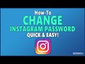 How To Change Instagram Password - (Quick &amp; Easy)