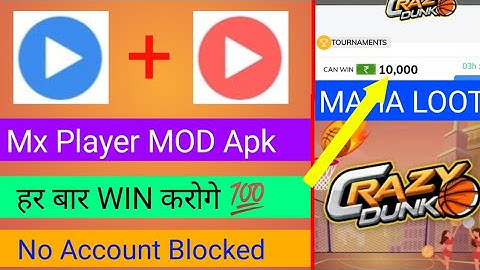 CRAZY DUNK Game Hack || Mx Player New Mod Apk || Auto Score Tricks 💯 || Mx Player Unlimited Tricks