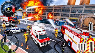 🔥 Fire Truck Rescue Mission | Emergency Response Driving | Firefighter Simulator Gameplay screenshot 2