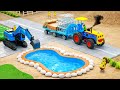 DIY Mini Tractor Rebuild the Town after Earthquake | Excavator, Concrete Mixer | HP Mini DIY Tractor