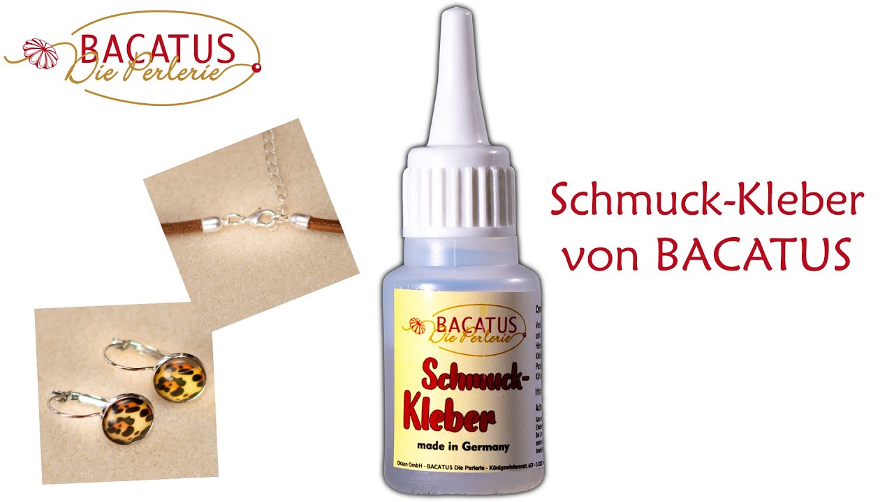 BACATUS Schmuckkleber - profesionell Kleben  - BACATUS Die Perlerie