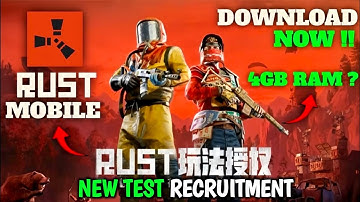 RUST MOBILE 🤯 NEW TEST IN 4GB RAM DEVICE | HOW TO DOWNLOAD AND PLAY IN ANDROID !!