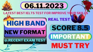 IELTS LISTENING PRACTICE TEST 2023 WITH ANSWERS \\ 06.11.2023
