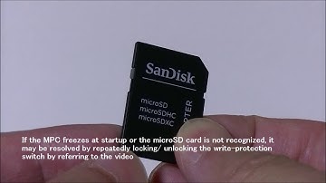 When MPC does not recognize a MicroSD Card