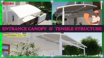 Entrance Canopy For Tensile Structure | SRC Tensile | Creative Design #tensile  #designs