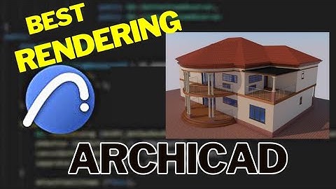 How to render your project in Archicad.