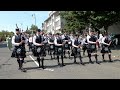 Scotland the Brave by Edinburgh Academy Pipe Band on the march during 2023 Linlithgow Marches