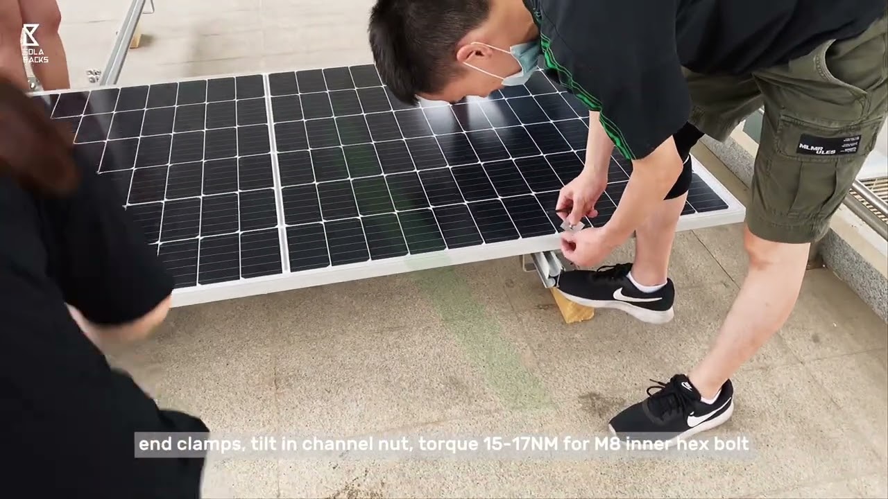 Tile hook mounting system installation demo by Solaracks