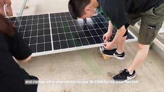Tile hook mounting system installation demo by Solaracks