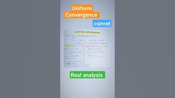 uniform convergence| Mn test | csir net maths #csirnet #mathematics