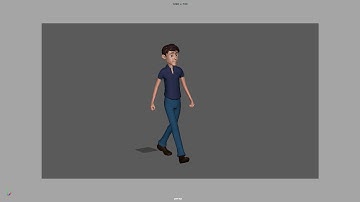 3D Animation practice(Walk 3/4 view)