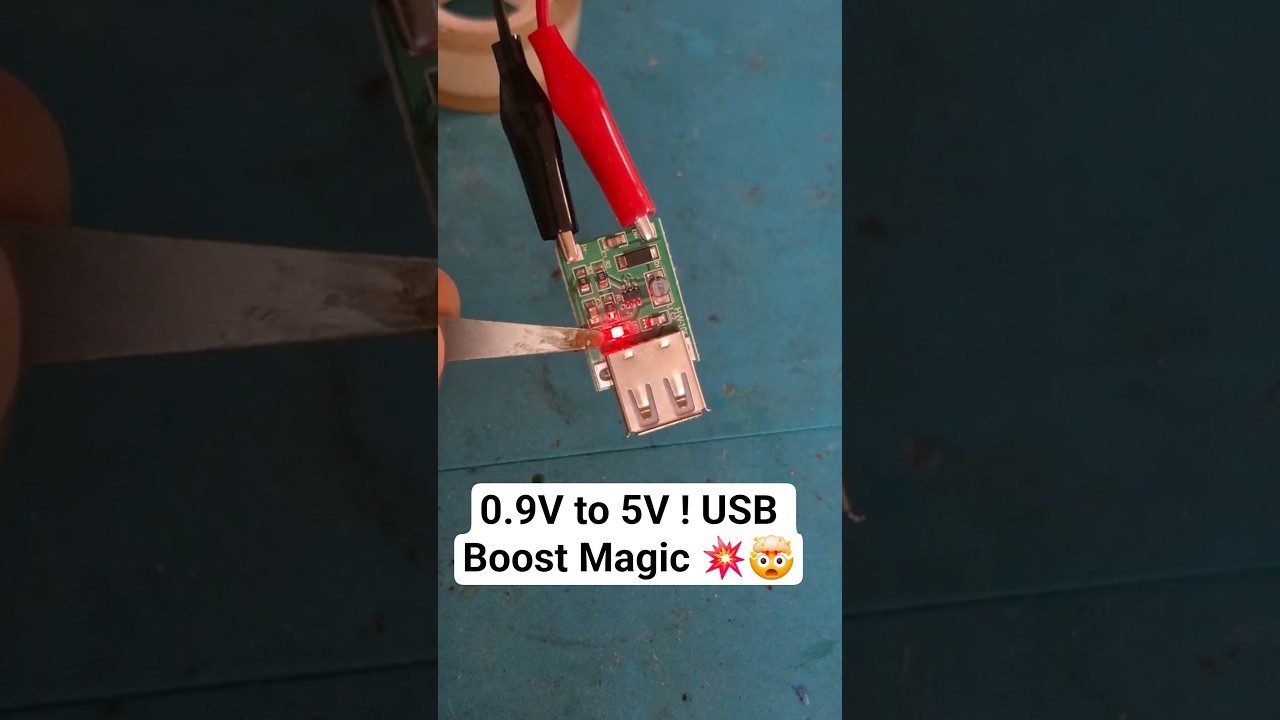 0.9V to 5V? This Tiny USB Boost Module is a Game-Changer! 🔋⚡ 