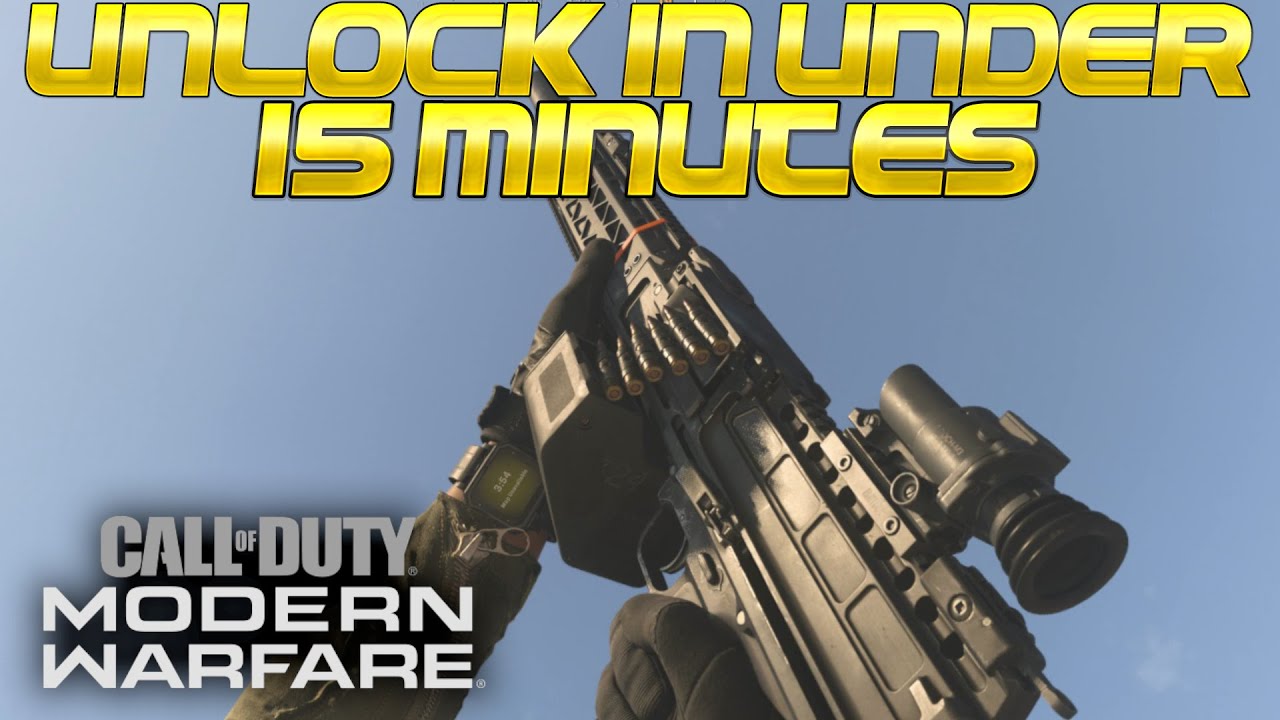 Modern Warfare - HOW TO UNLOCK THE FINN LMG IN UNDER 15 MINUTES!