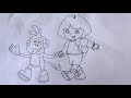 How To Draw Dora The Explorer Part 1 Trending Comedy Funny Viral Viralshorts
