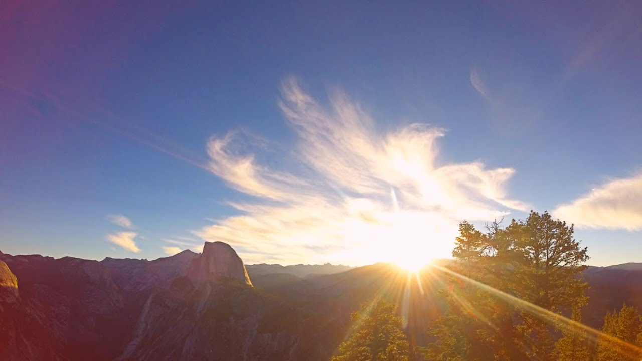 Best Sunrise at Glacier Point, Yosemite (Time Lapse)