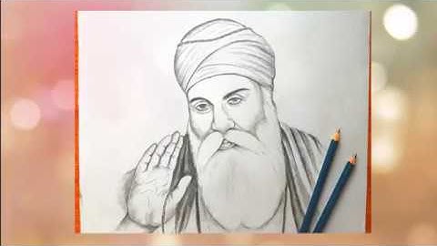 Drawing Guru Nanak Dev Ji | Easy Pencil Sketch
