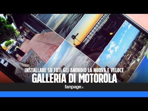 Video: Motorola ha una galleria?