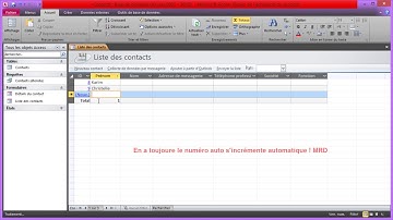 Comment remettre à zéro un champ NuméroAuto d