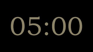 5-Minute Countdown Timer | Black × Brown Grey