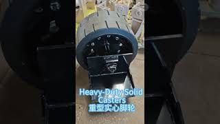 Customizable Heavy-Duty Solid Casters for Mining and Marine Applications #casters
