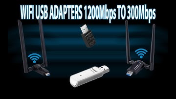 Wifi Usb Adapters On A Speed Test