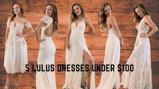 Trying on 5 Wedding Dresses Under $100! // WEDDING SERIES