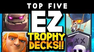 Download Top 5 Trophy Pushing Decks W/ Low Skill Caps | All Arenas Video MP3 Top 5 Trophy Pushing Decks W/ Low Skill Caps | All Arenas