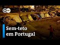 Crise de moradia empurra brasileiros para rua em portugal