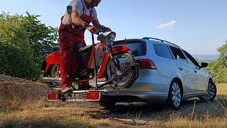 How to make a simple motorcycle hitch carrier ?!